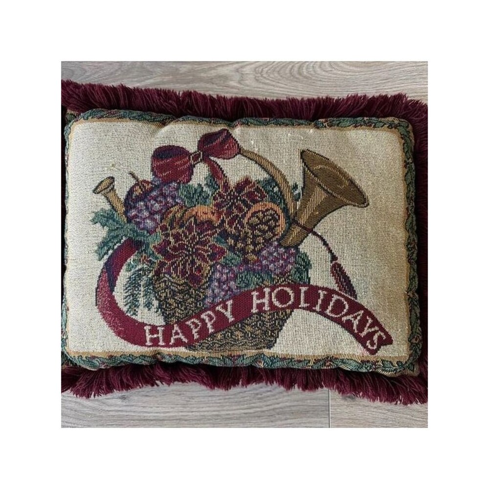 Christmas Holiday Throw Pillow